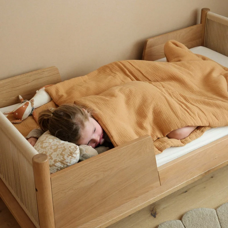 Sac de couchage enfant gaze de coton CAMEL