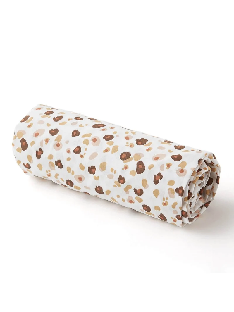 Drap housse bébé coton LÉOPARD
