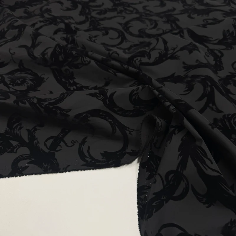 Tissu Taffetas Floqué - Emilia