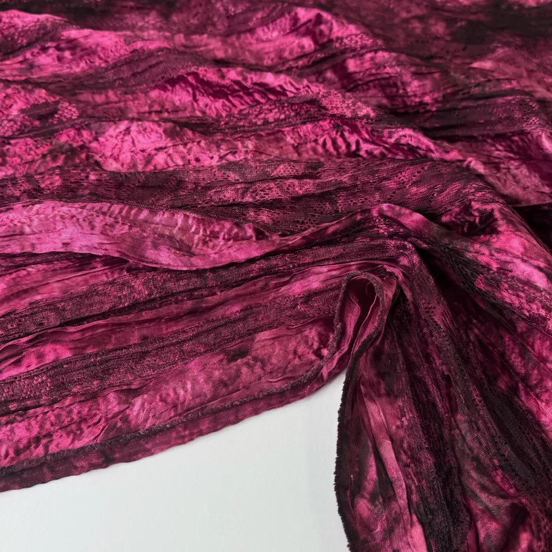 Tissu Dentelle Ruban Gaufré, Viscose - Elvani