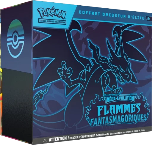 Coffret Pokémon Dresseur d'Elite - Méga-Évolution - Flammes Fantasmagoriques [ME02] - FR
