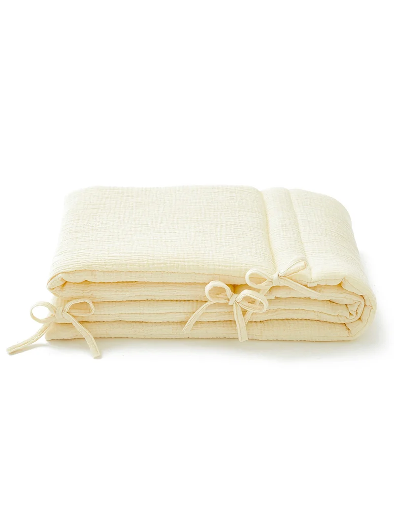 Tour de lit gaze de coton ECRU