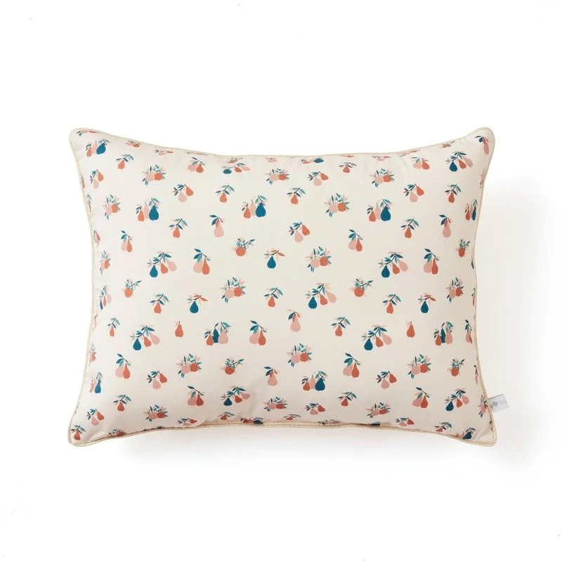 Coussin coton bio POIRES d'automne
