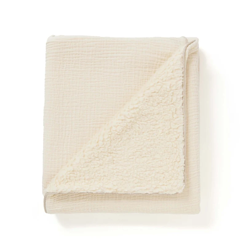 Couverture bébé personnalisée ECRU