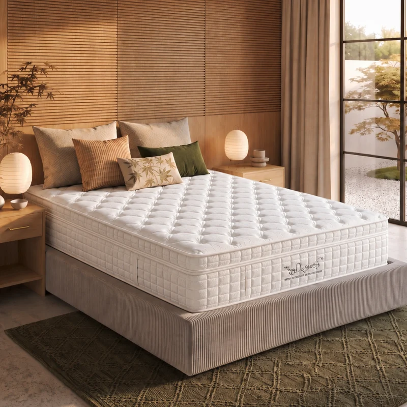 Matelas latex, crin de cheval, mémoire de forme et ressorts - Collection Signature