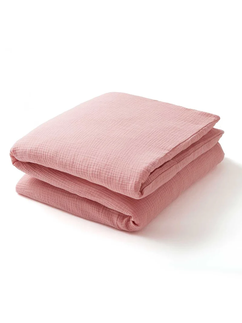 Housse de couette bébé gaze de coton ROSE THE