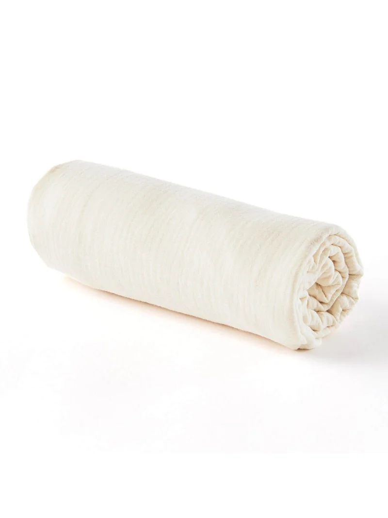 Drap housse bébé gaze de coton ECRU - Imparfaits