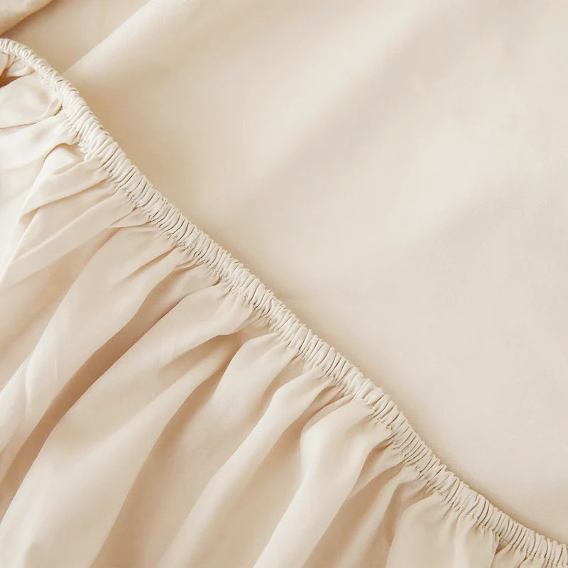 Le drap-housse en satin de coton bio