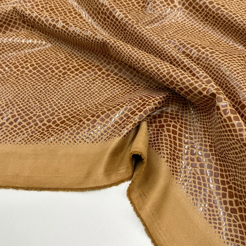 Tissu Simili Daim Floqué - Mevora