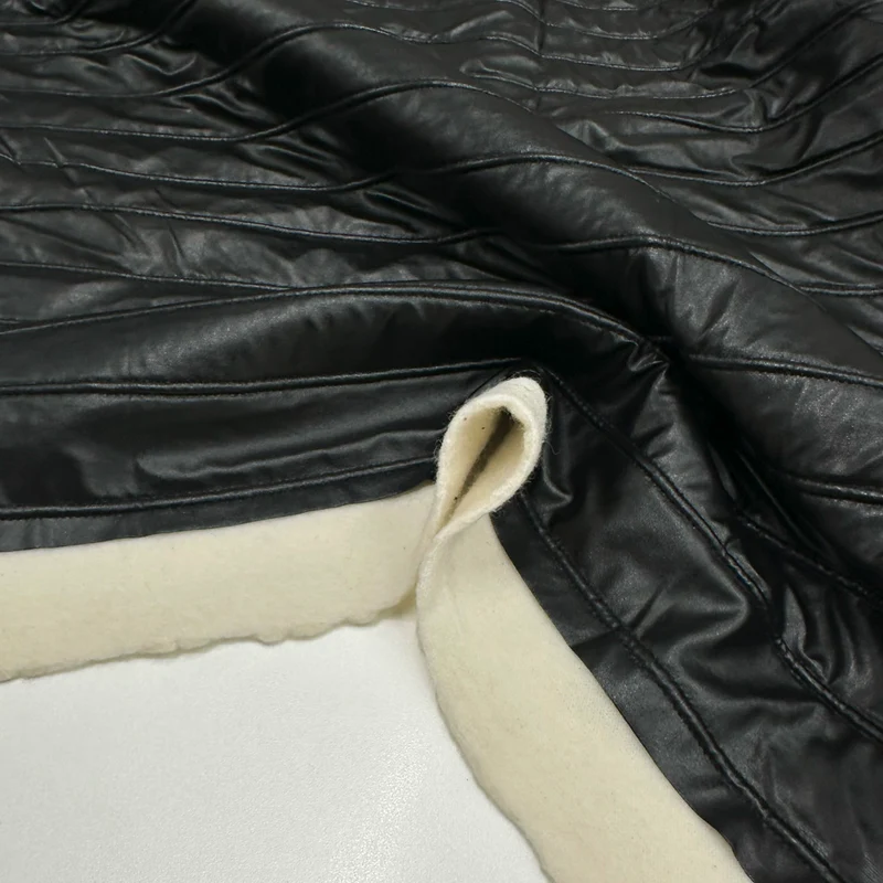 Tissu Matelassé Simili Cuir, Laine - Ravello