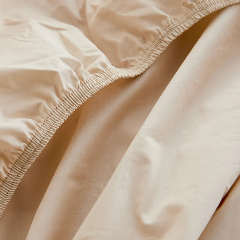 Le drap-housse en percale de coton bio
