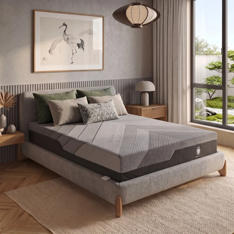 Matelas hybride multizone mémoire de forme et ressorts ensachés - Collection Respirant