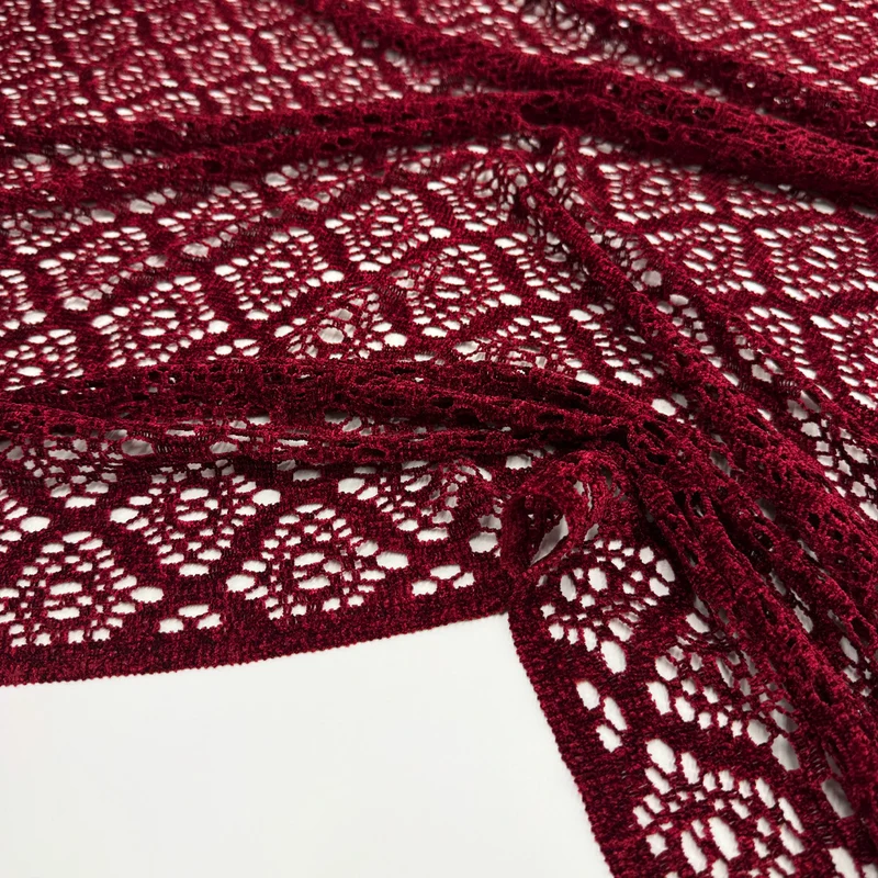 Tissu Dentelle Velours Macramé - Pendolo