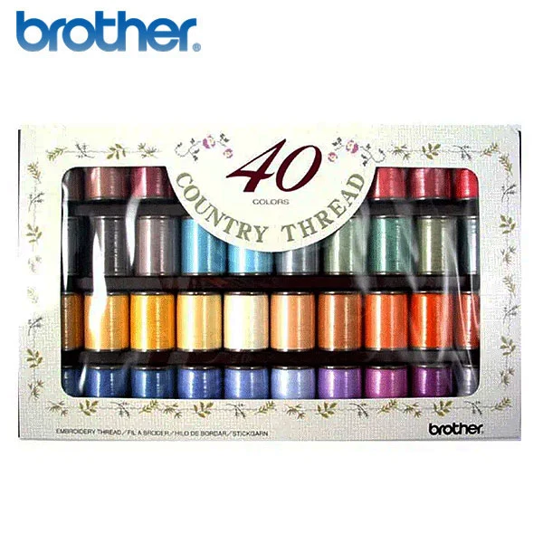 Coffret fil à broder Mat Brother Country CYT40 300m x40