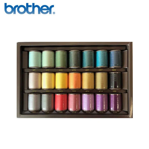 Coffret fil à broder Mat Brother Country CYT21 300m x21