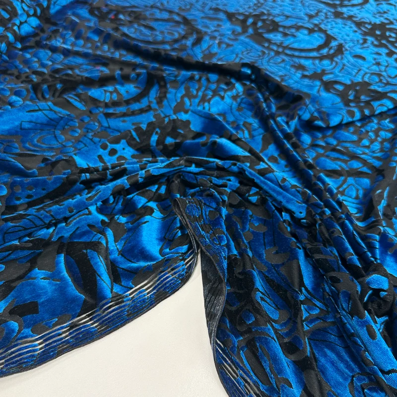 Tissu Velours Dévoré Stretch - Vola