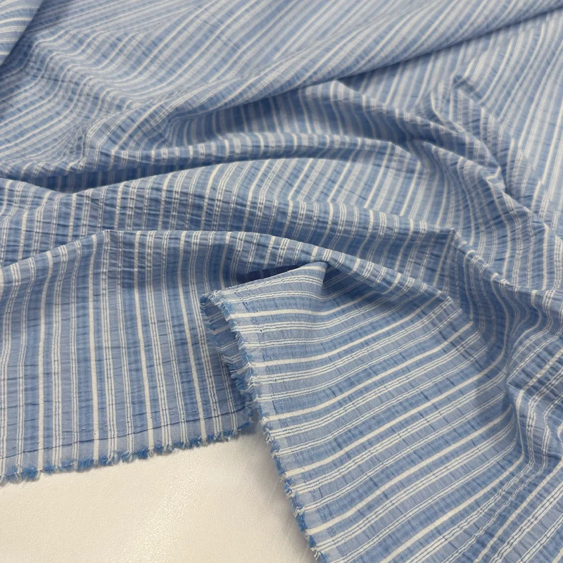 Tissu Seersucker Gaufré Stretch, Coton - Piceva
