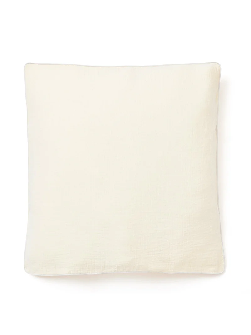 Taie d'oreiller gaze de coton ECRU