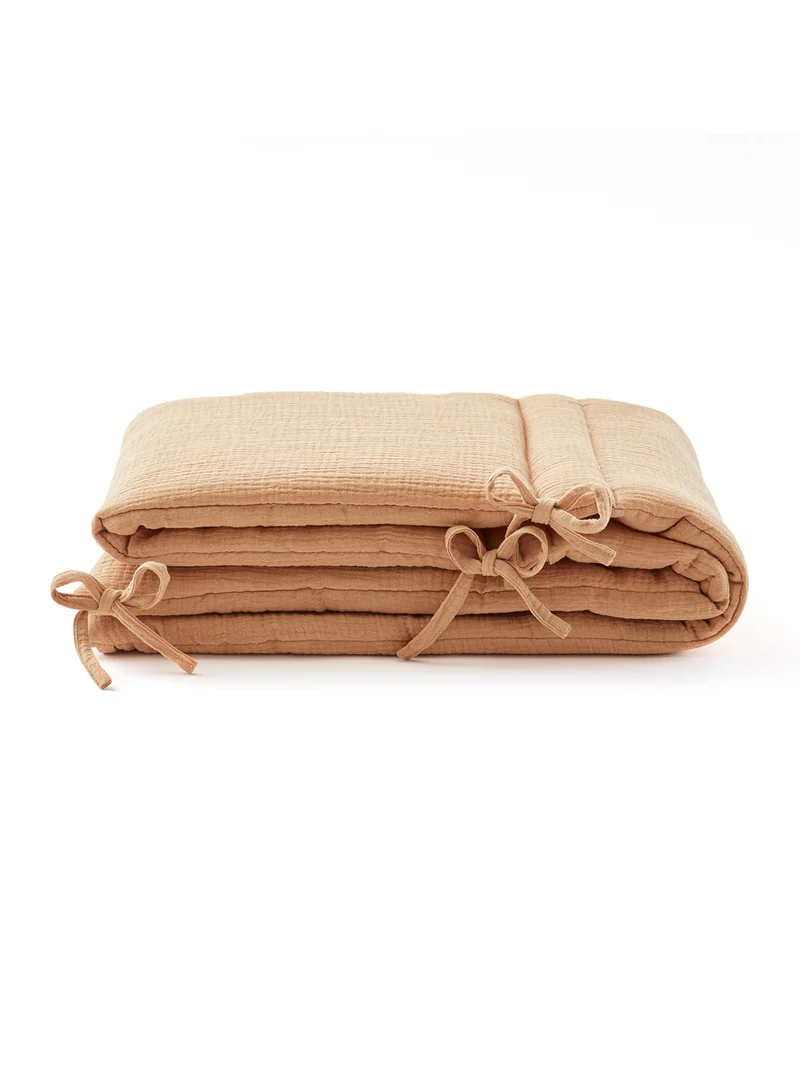 Tour de lit gaze de coton CAMEL