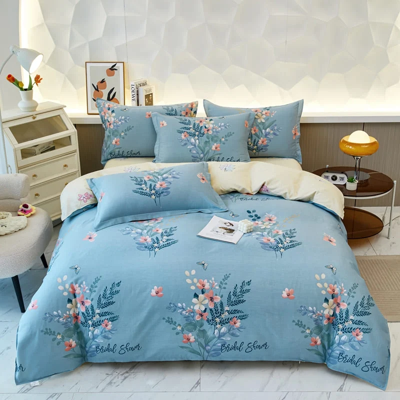 Housse de Couette Bouquet Bleu