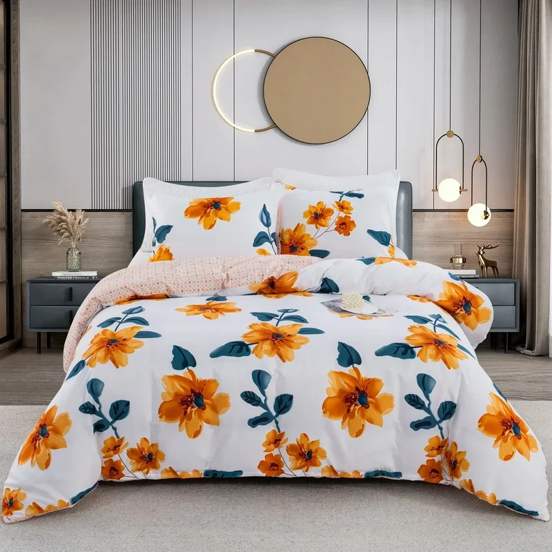 Housse de Couette Fleur d'Ocre