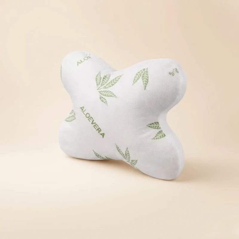 Oreiller papillon ergonomique, microfibre, déhoussable - Collection Papillon