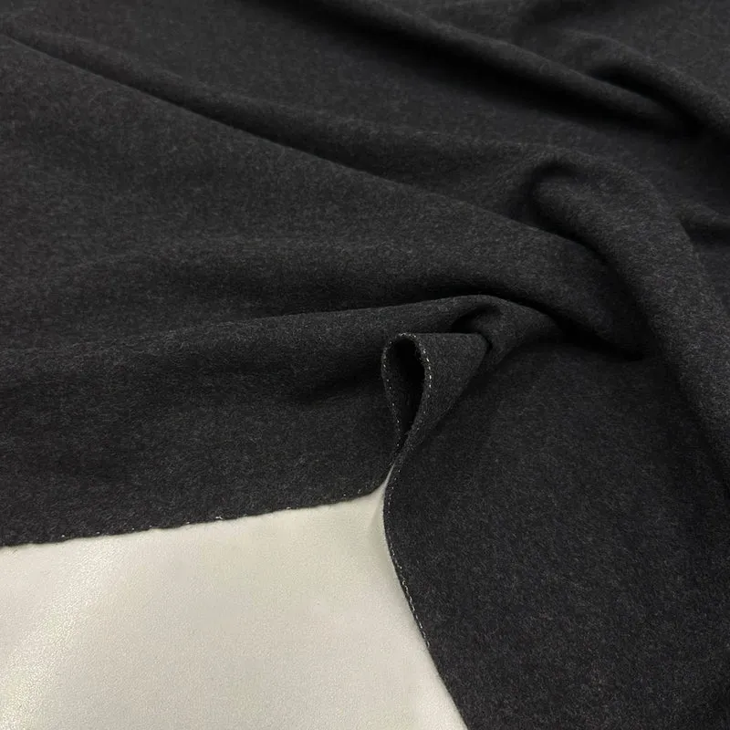 Tissu Manteau, Laine - Grigio