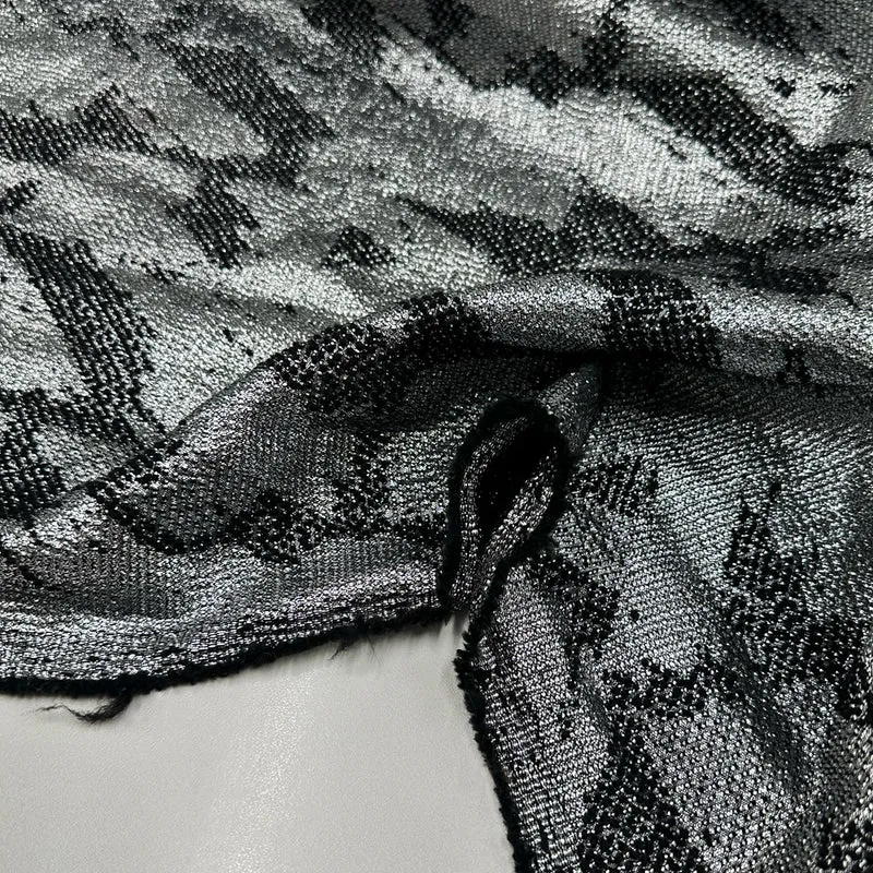 Tissu Brocart, Laine - Tissé Métallisé, Lusso