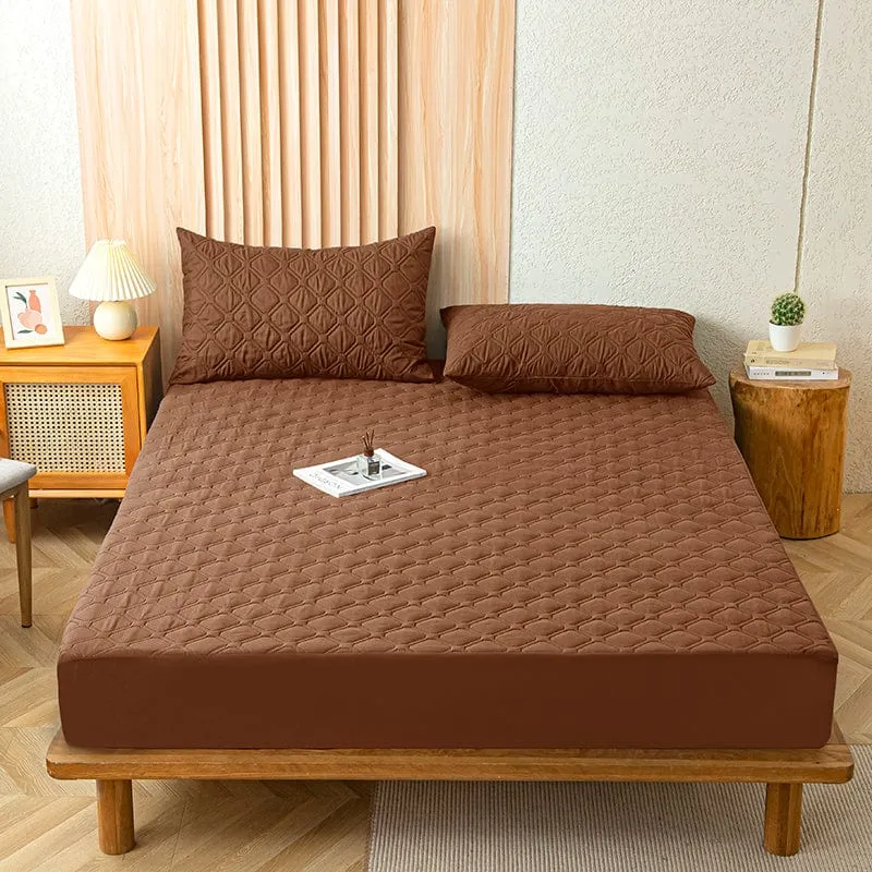 Marron - Drap housse Imperméable