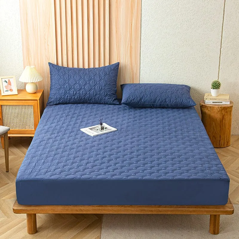 Bleu Marine - Drap housse Imperméable