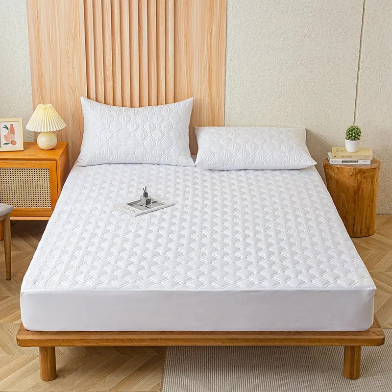 Blanc - Drap housse Imperméable