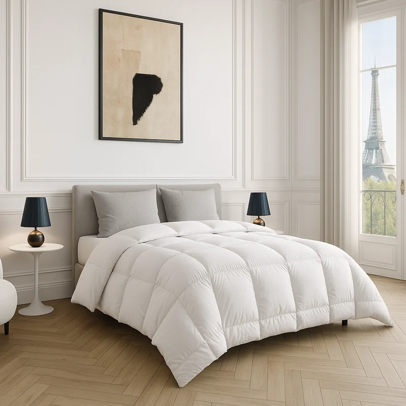 Couette tempérée 50% duvet, 50% plumes - Collection Premium
