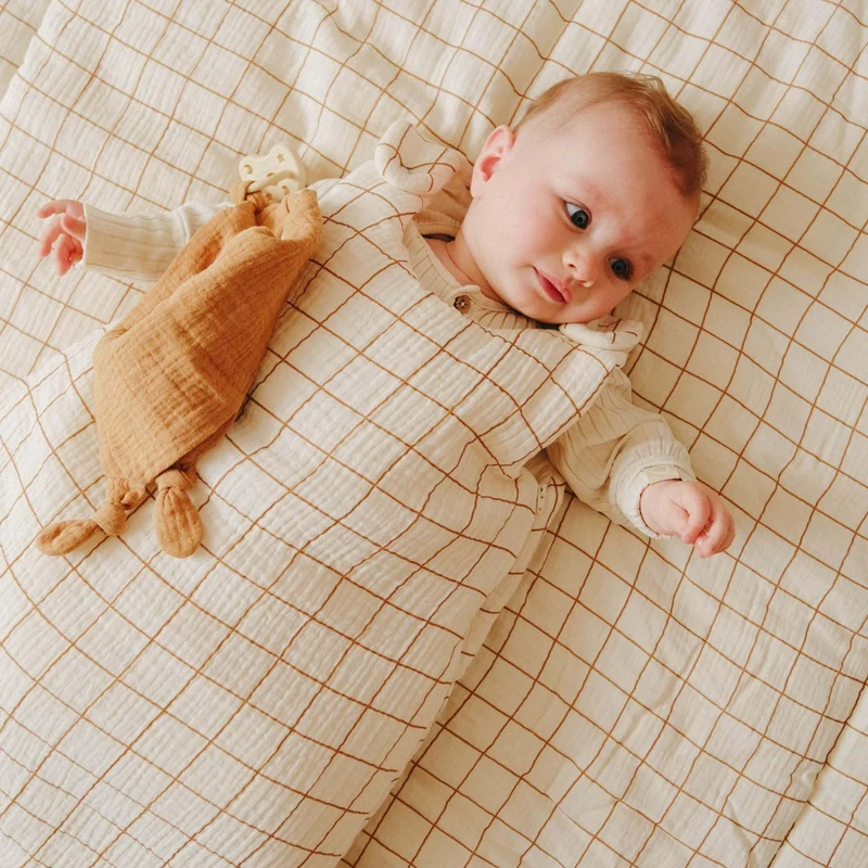 Gigoteuse gaze de coton CARREAU CAMEL TOG 2