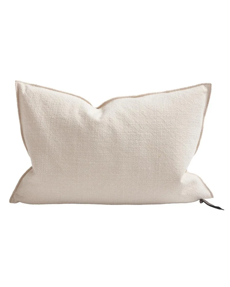 Coussin Vice Versa Toile Towani Upcyclée, Fior di Latte