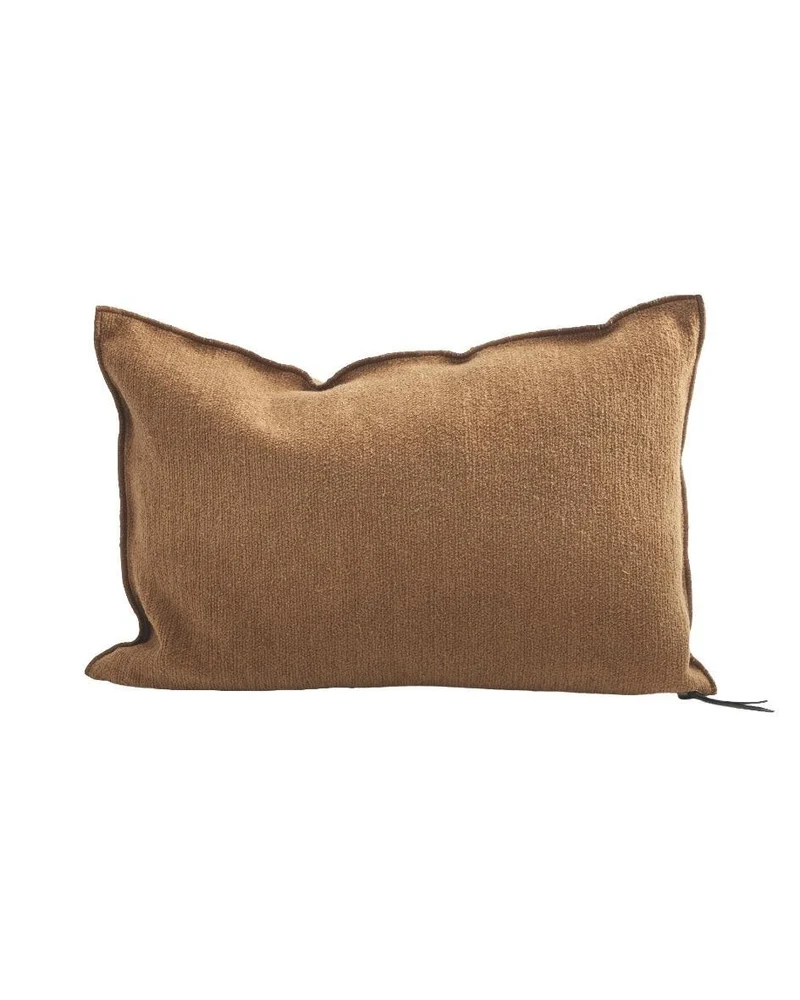 Coussin Vice Versa Toile Tuftée Upcyclée, Rusty