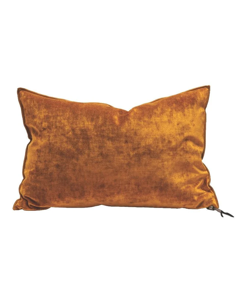 Coussin Vice Versa en Velours Royal, Ambre