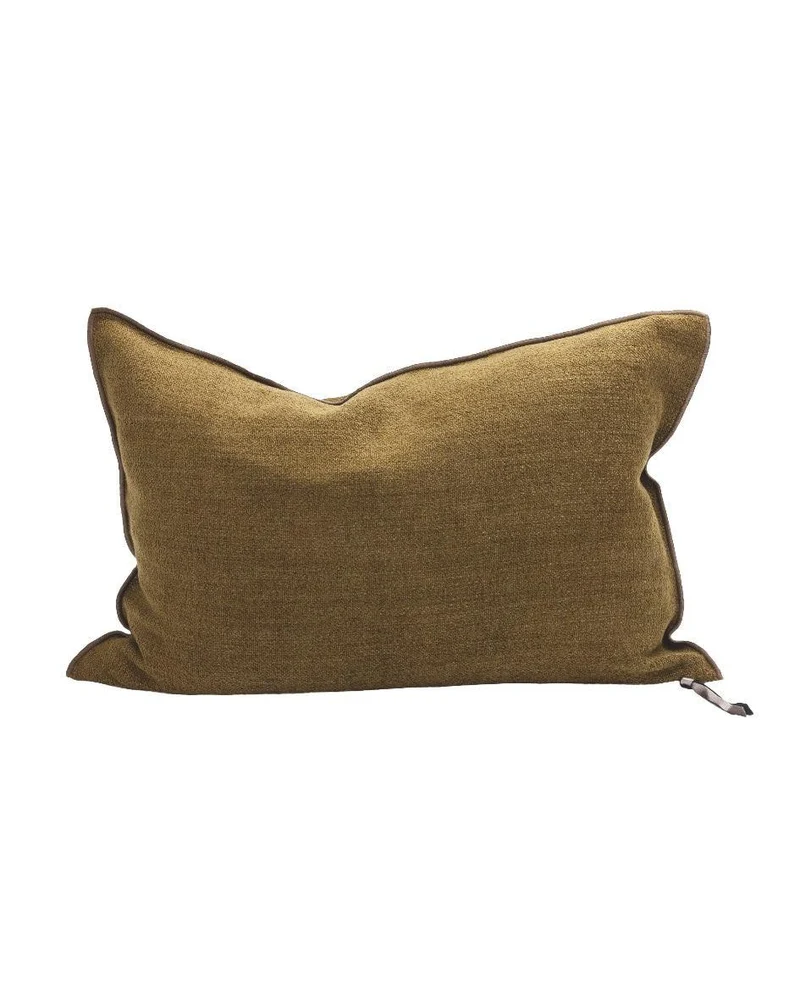 Coussin Vice Versa Chenille Vintage, Bronze