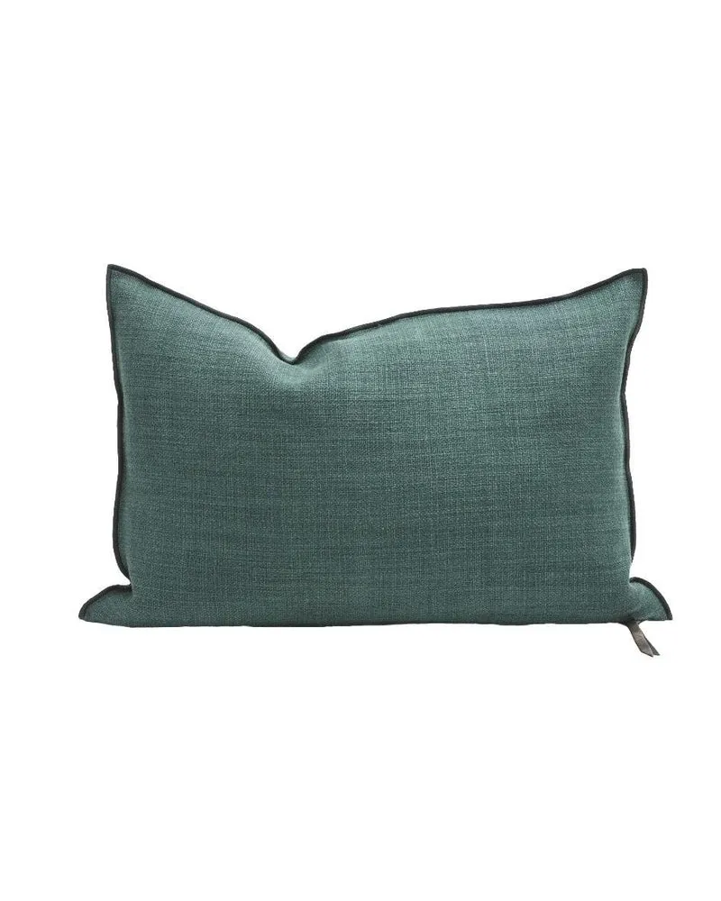 Coussin Vice Versa Toile de Lin Vintage, Canard