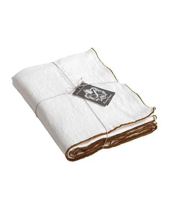Nappe Bourdon Toile Mimi Blanc / Bourdon Epices