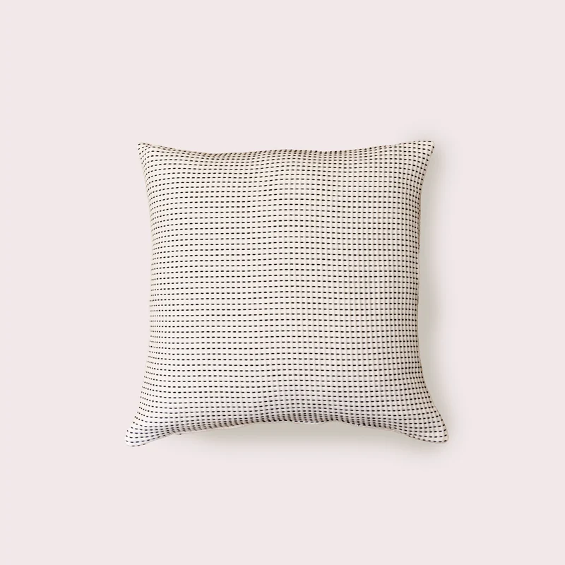 FUNDA DE COJÍN JACQUARD ALBA NEGRO