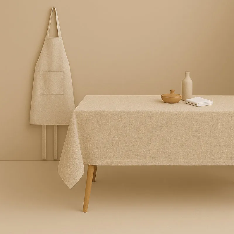 MANTEL ESTAMPADO ANTIMANCHAS BRUENI BEIGE