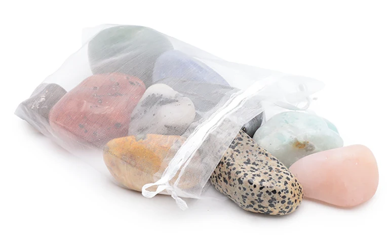Pochon découverte modèle XL - Lot de 10 grandes pierres ! (40 à 60mm)