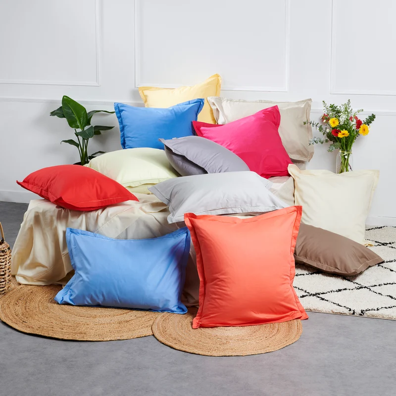 Drap housse double - Uni Coton
