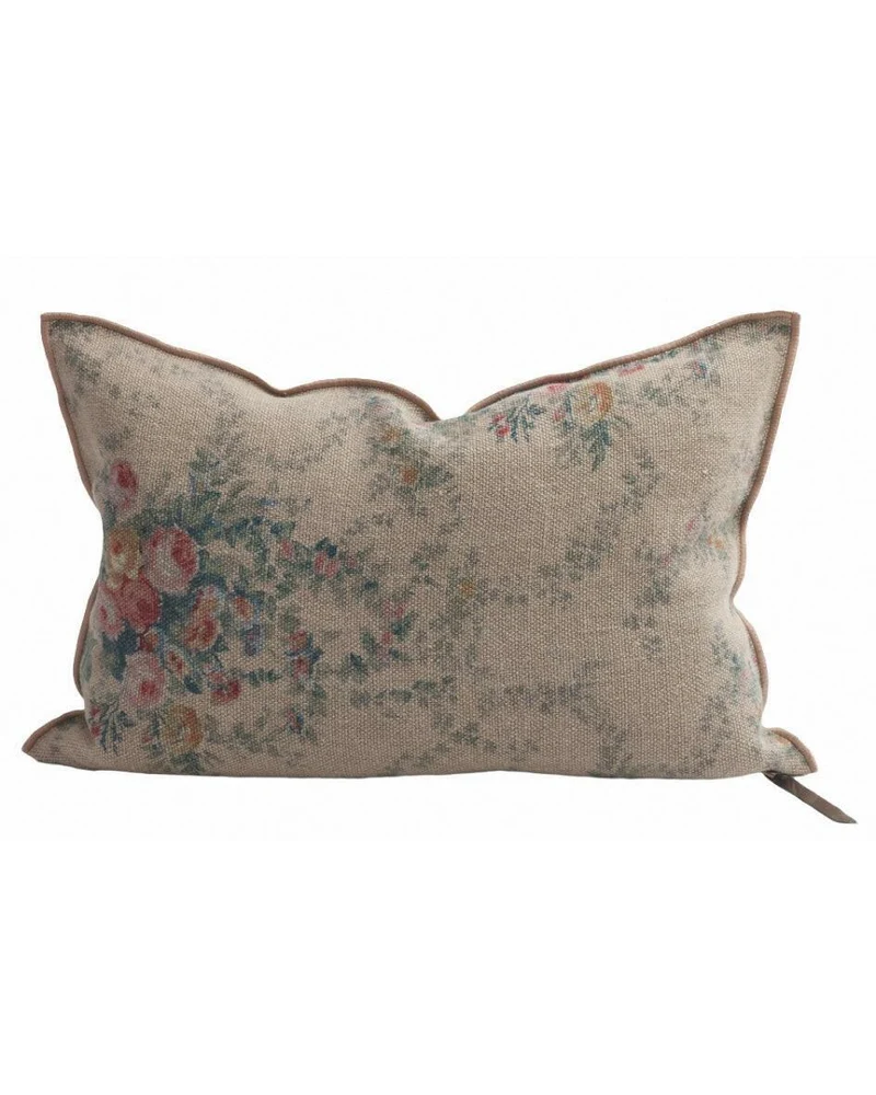 Coussin Vice Versa Lin Wabi Sabi Imprimé, Pompadour Nude