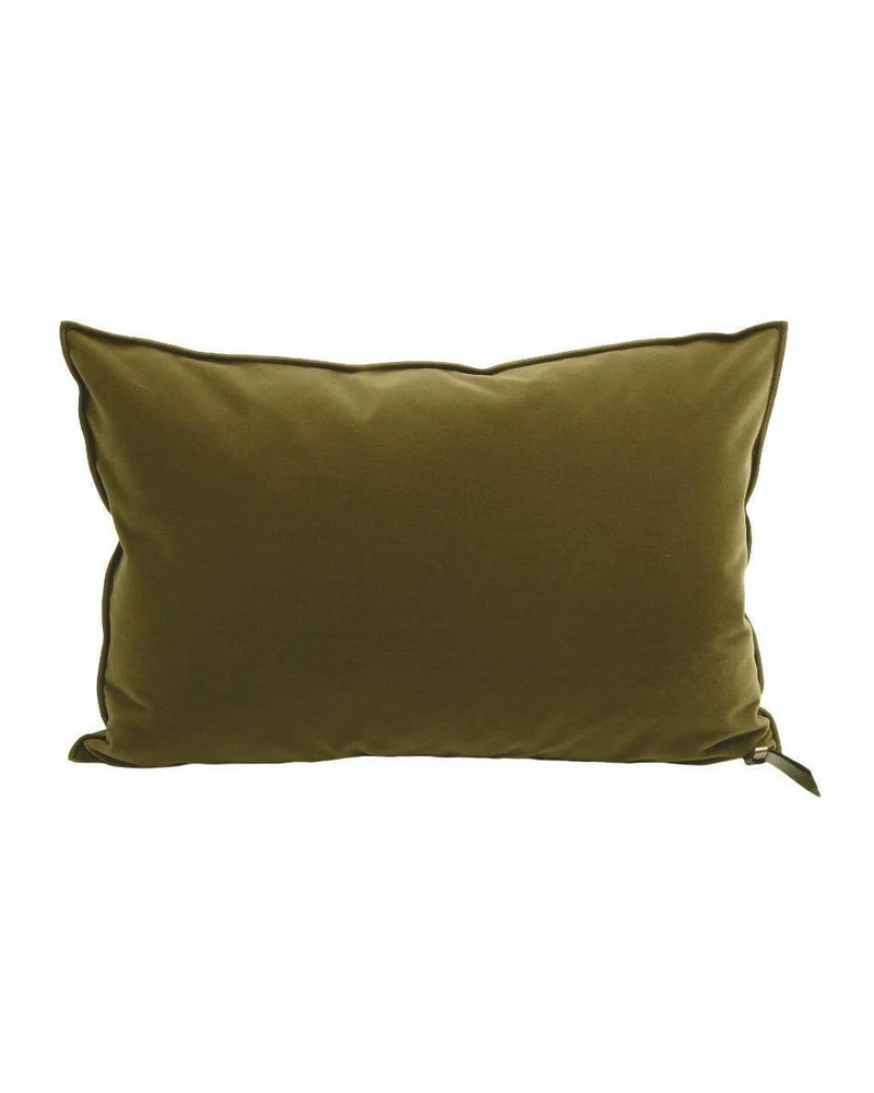 Coussin Vice Versa Velours Palazzo, Chartreuse
