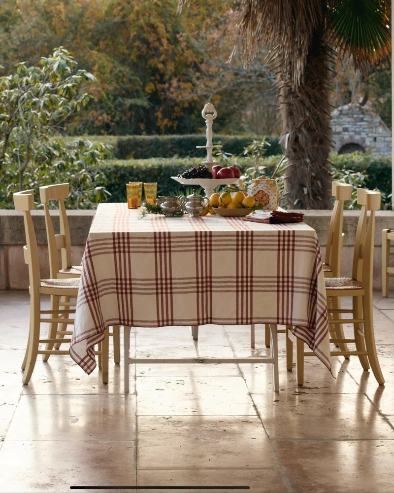 Nappe Toile Mimi Country Argile / Bourdon Argile