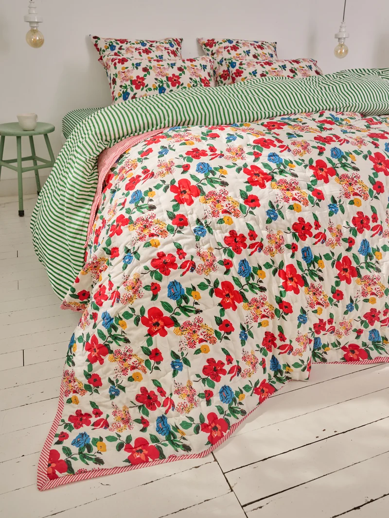 Plaid matelassé réversible