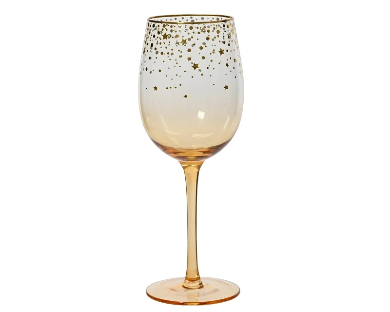 Verre ambré étoiles de couleur dégradée du haut vers le bas