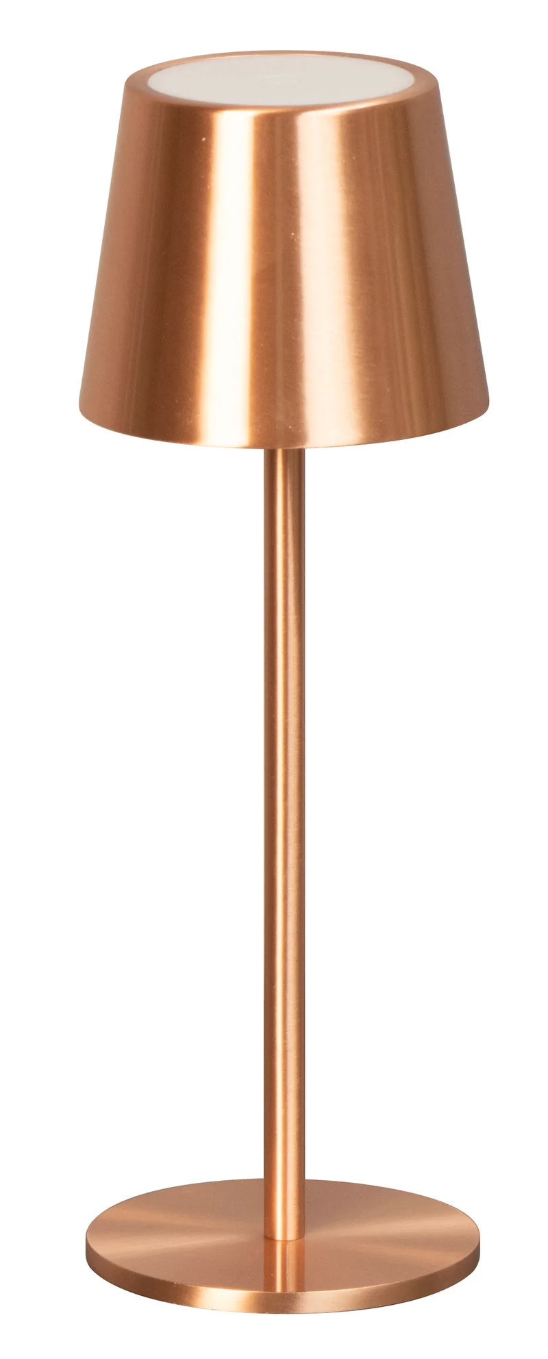 ROXY LAMPE DE TABLE LED - Extérieur rose cuivre brossé H 27,5 cm