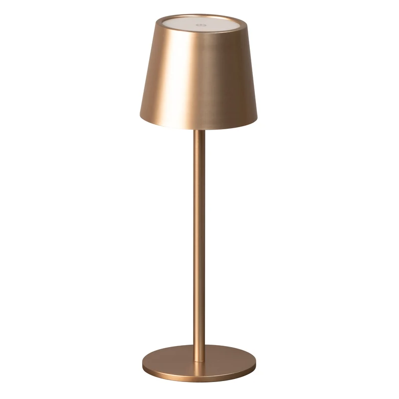 ROXY LAMPE DE TABLE LED - Extérieur métal café H 27,5 cm